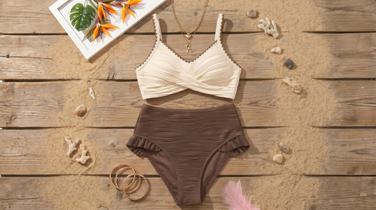 Ribbed Cutout One Piece Swimsuit