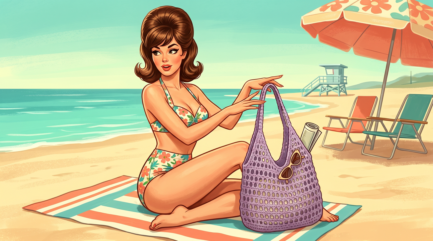 Large Capacity Straw Beach Bag