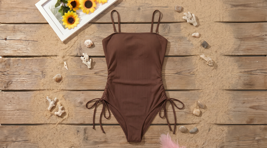 Classic Brown Swimsuit One Piece