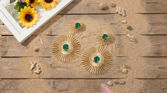 Gold Color Vintage Drop Earrings