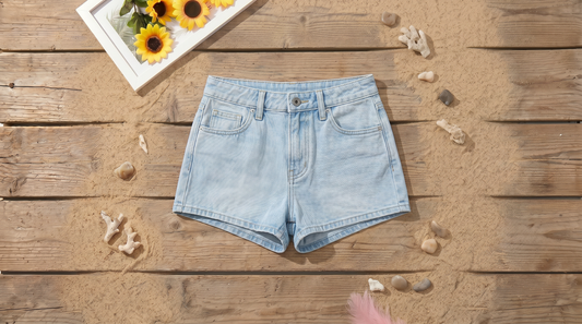 Low Rise Jean Micro Shorts