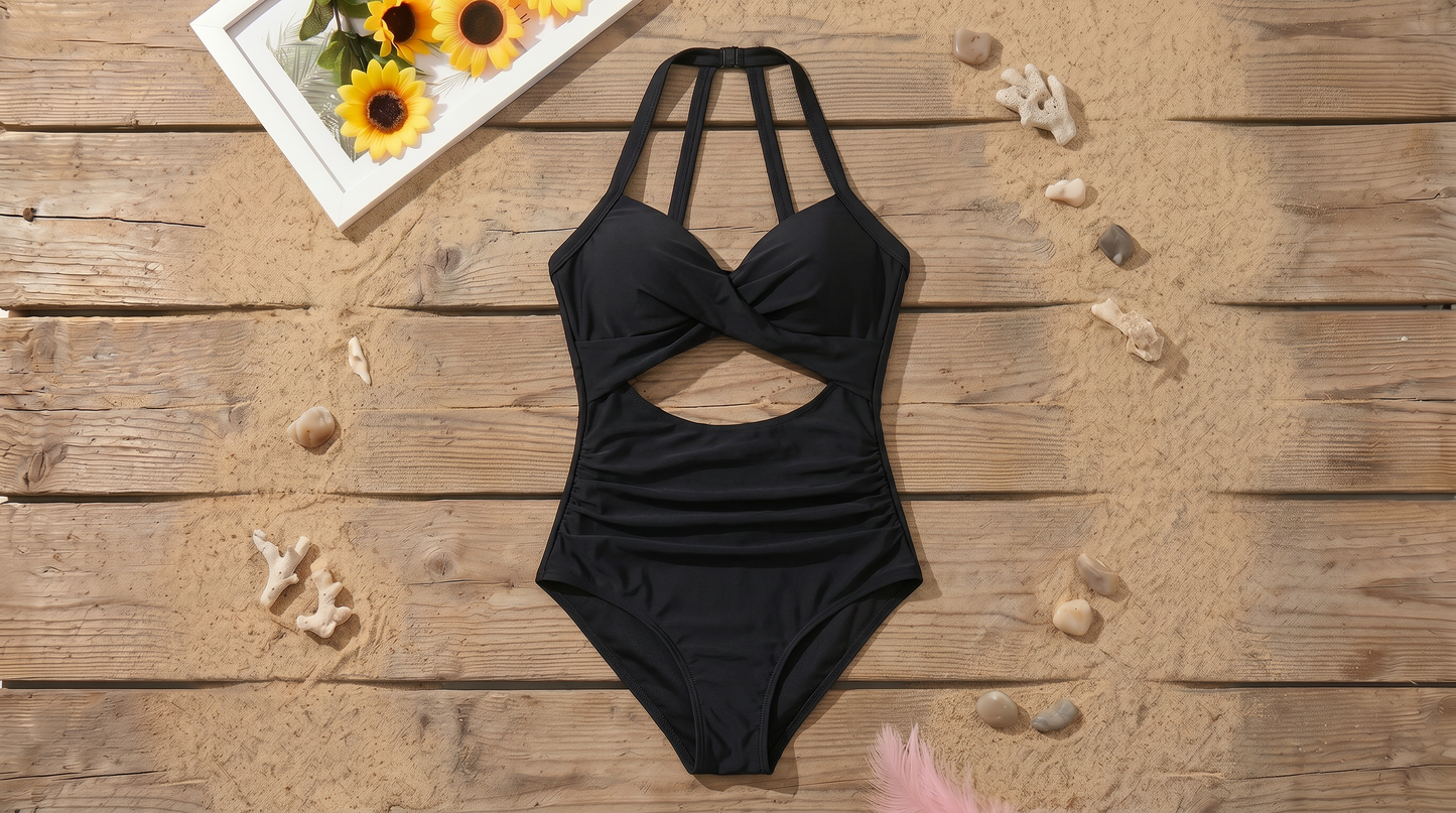 Black One Piece Swimsuit