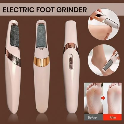 NEW USB Electric Dead Skin Pedicure Automatic Foot Grinder Rechargeable Roller Feet Pedicure Tool with 2 Removable Roller Heads
