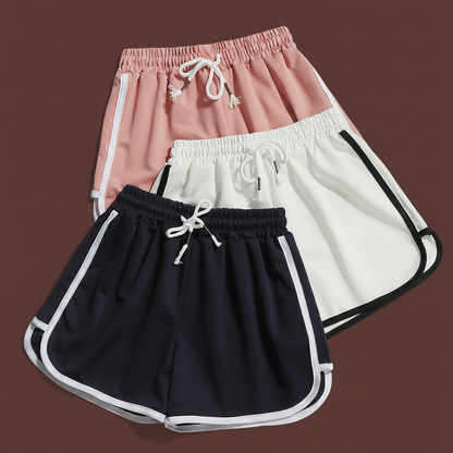 1Pcs Summer Women Casual Solid Shorts Girl Gym Workout Shorts Pants Ladies Mid Waisted Yoga Short Student Loose Shorts S-3XL